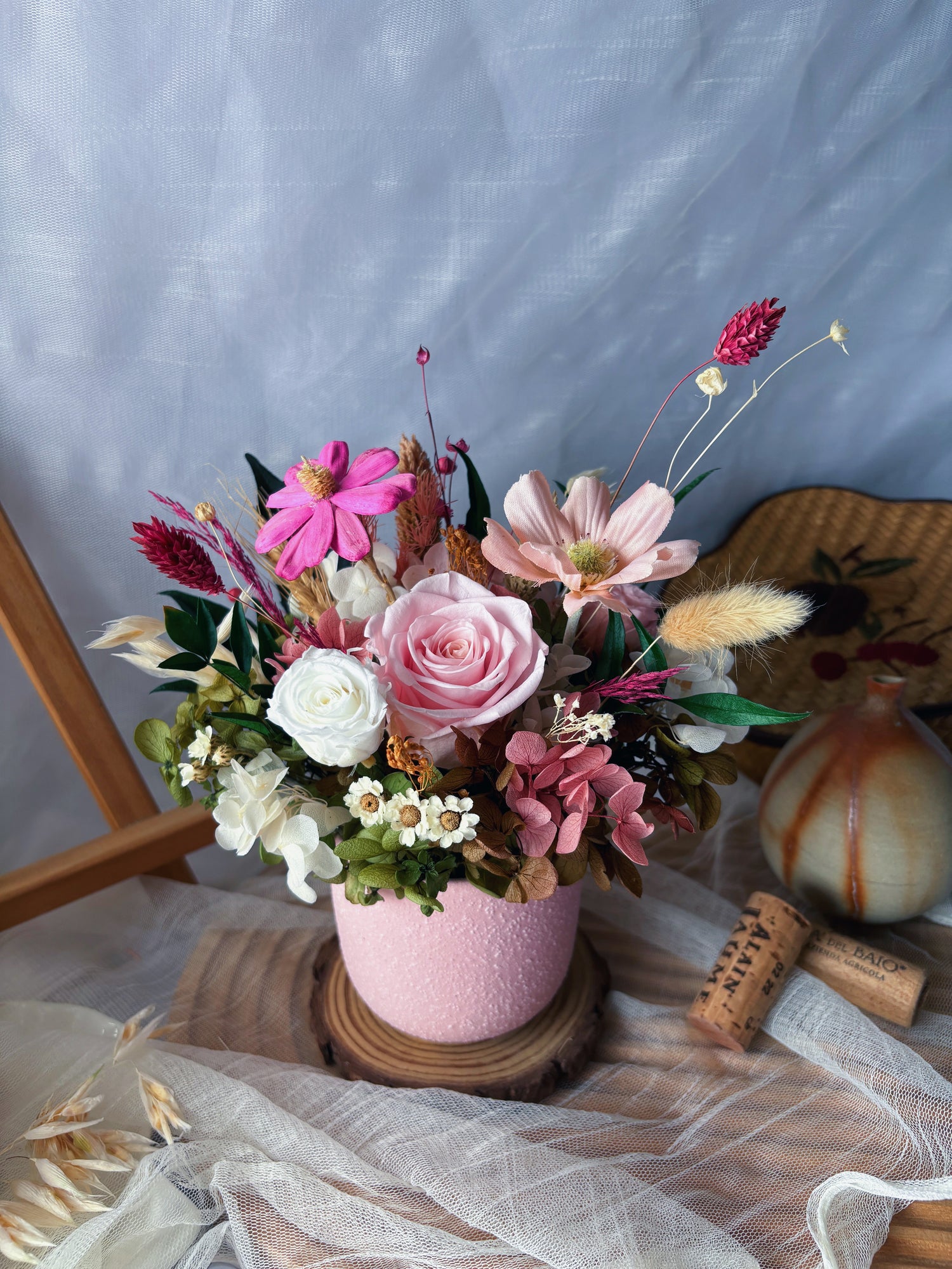 Preserved Flowers Vase