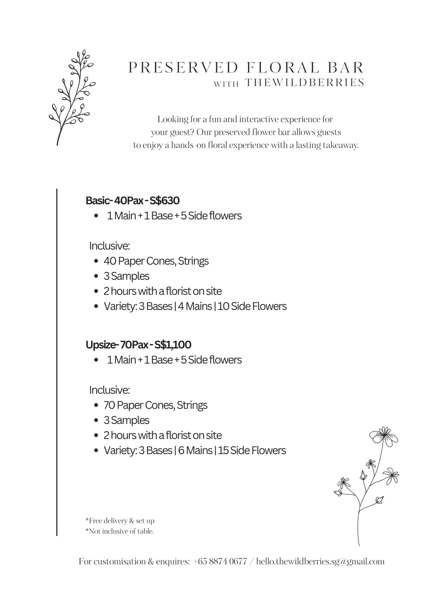 Floral Bar